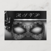 Invitación de Fiesta de mascarada RSVP