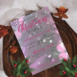 Invitación de fiesta de Navidad corporativa de inv