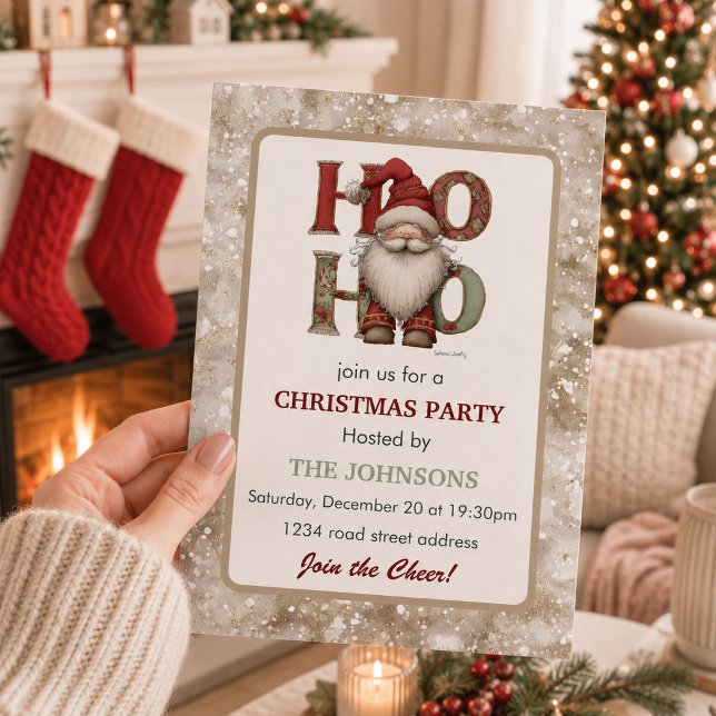 Invitación de fiesta de Navidad de Santa caprichos (Subido por el creador)