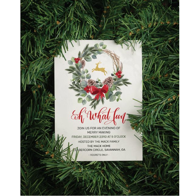 Invitación de fiesta de Navidad de vacaciones de c (Subido por el creador)
