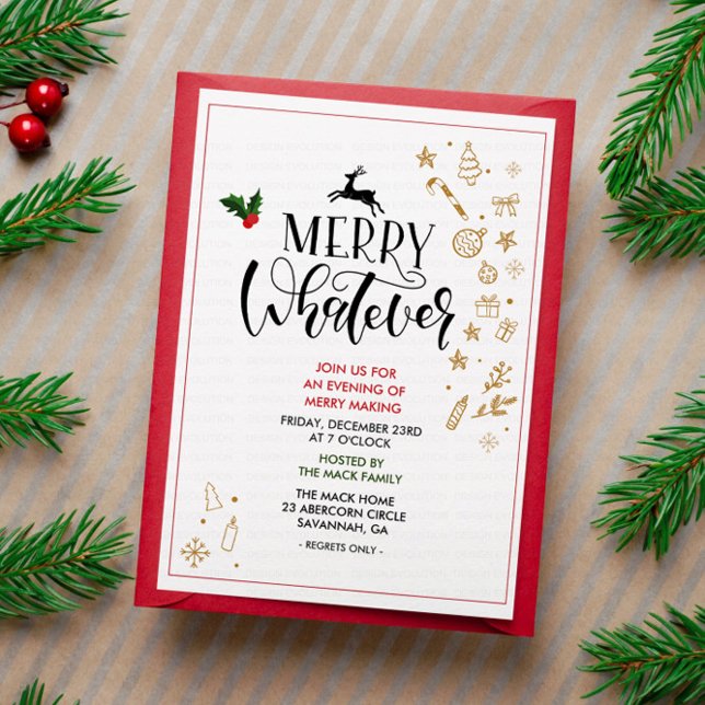 Invitación de fiesta de Navidad de vacaciones de i (Subido por el creador)