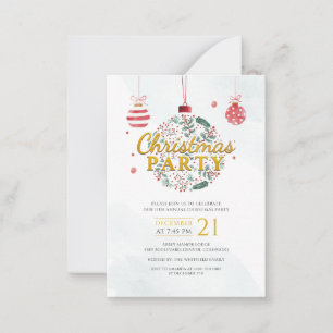 Invitación de fiesta de Navidad elegante