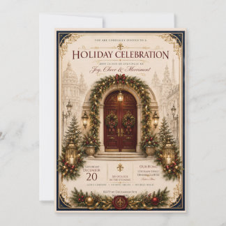 Invitación de fiesta de Navidad elegante