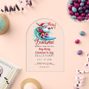 Invitación de fiesta de Navidad en julio Merry Bea