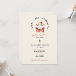 Invitación de fiesta de Navidad festiva