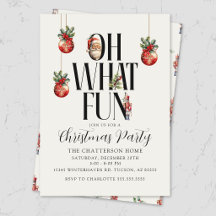 Invitación de fiesta de Navidad festiva moderna