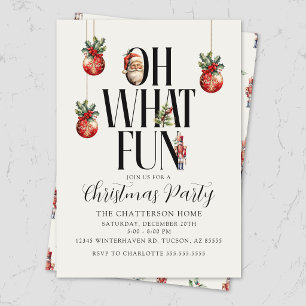 Invitación de fiesta de Navidad festiva moderna
