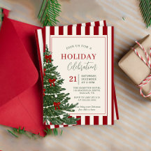 invitación de fiesta de Navidad Holiday