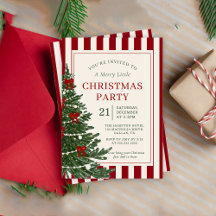 invitación de fiesta de Navidad Holiday