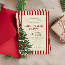 invitación de fiesta de Navidad Holiday