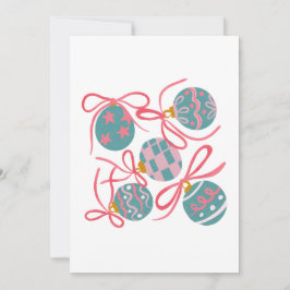 Invitación de fiesta de Navidad pastel