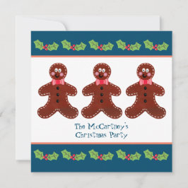 Invitación de fiesta de Navidad personalizada de h
