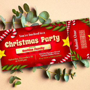 Invitación de Fiesta de navidades