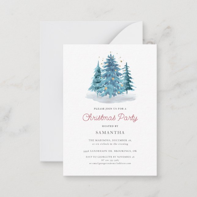 Invitación de fiesta de navidades (Anverso)