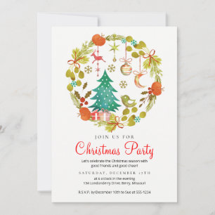 Invitación de fiesta de Navidades de celebraciones