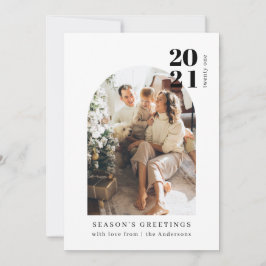 Invitación de Fiesta de Navidades de familia minim