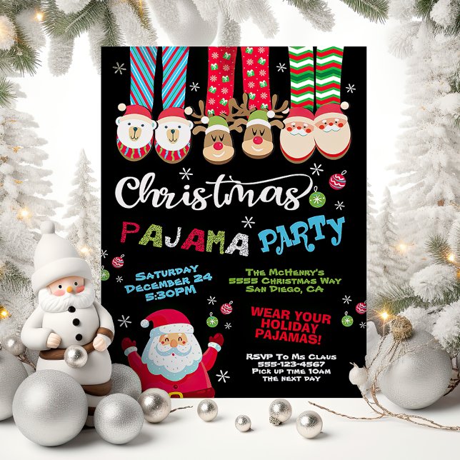 Invitación de fiesta de navidades de Pajama (Subido por el creador)