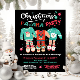 Invitación de fiesta de navidades de Pajama