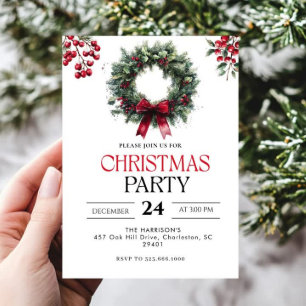 Invitación de fiesta de Navidades de vacaciones mo