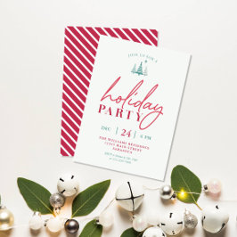 Invitación de fiesta de Navidades de vacaciones si