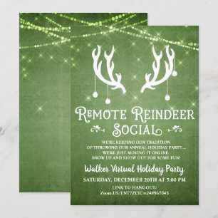 Invitación de fiesta de Navidades de vacaciones vi