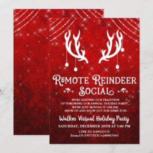 Invitación de fiesta de Navidades de vacaciones vi