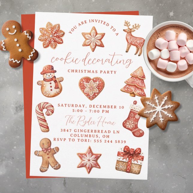 Invitación de fiesta de Navidades decoradores de c (Subido por el creador)