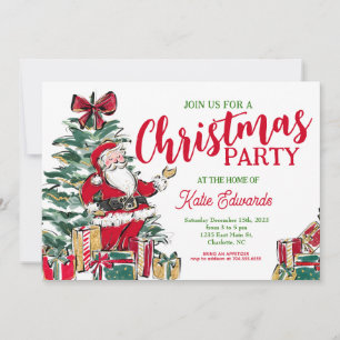 Invitación de fiesta de navidades, fiesta de vacac