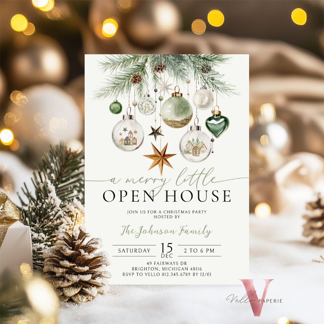 Invitación de fiesta de Navidades modernos (Subido por el creador)