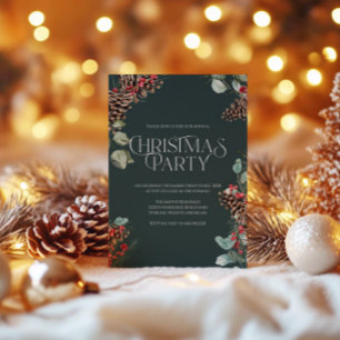 Invitación de Fiesta de Navidades rusos, tema de f