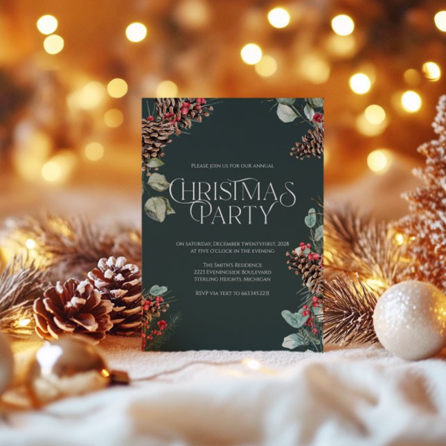 Invitación de Fiesta de Navidades rusos, tema de f (Subido por el creador)