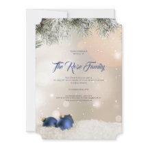Invitación de fiesta de navidades, tarjeta de salu