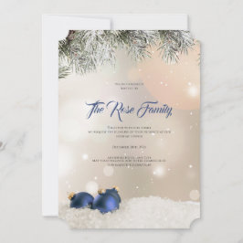 Invitación de fiesta de navidades, tarjeta de salu