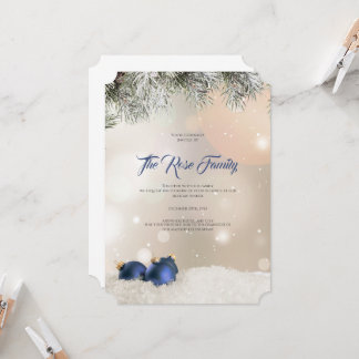 Invitación de fiesta de navidades, tarjeta de salu