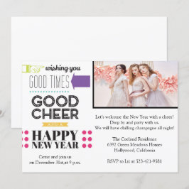 Invitación de fiesta de Noche de Año Nuevo