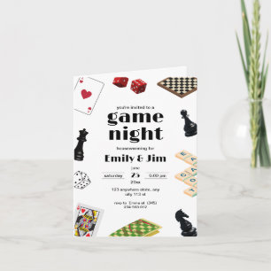 Invitación de fiesta de noche de juegos, Fiesta de