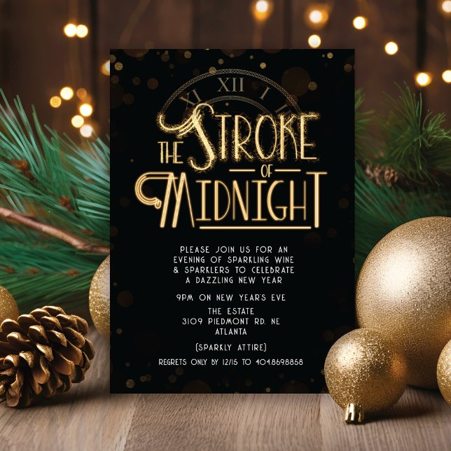 Invitación de fiesta de Nochevieja (Subido por el creador)