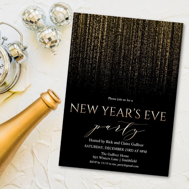 Invitación de fiesta de Nochevieja (Subido por el creador)