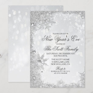 Invitación de fiesta de Nochevieja