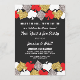 Invitación de Fiesta de Nochevieja Las Vegas Casin