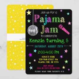 Invitación de Fiesta de Pajama Jam - Invitación de