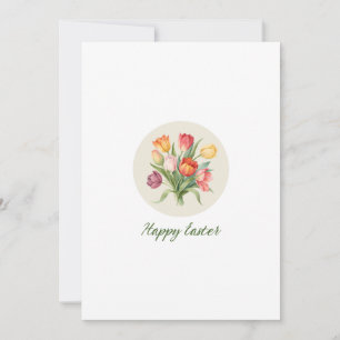 Invitación de fiesta de Pascua floral