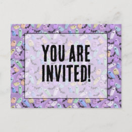Invitación de Fiesta de Pastel Ghosties