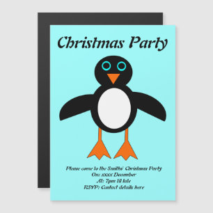 Invitación de Fiesta de Personalizado de pingüino