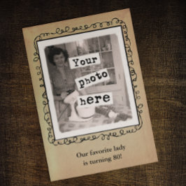 Invitación de Fiesta de plantilla de fotografía de