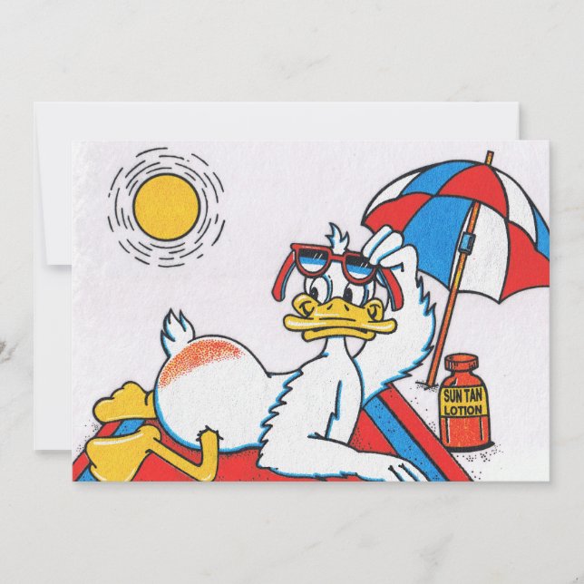 Invitación de Fiesta de playa (Anverso)