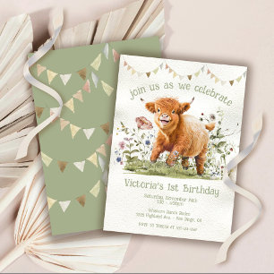 Invitación de Fiesta de primer cumpleaños de Adora