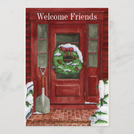 Invitación de fiesta de puertas de vacaciones