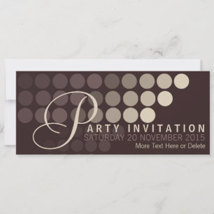 Invitación de fiesta de puntos modernos a Funky Ca