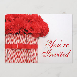 Invitación de fiesta de ramo de bastón de caramelo